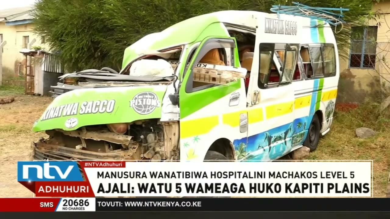 Ajali: Watu 5 wameaga huko Kapiti plains