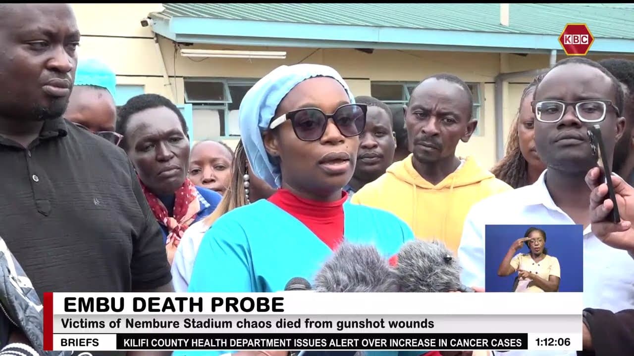 Victims of Nembure Stadium chaos died from gunshot wounds, postmortem confirms